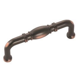 Hickory Hardware Williamsburg Pull Oil-Rubbed Bronze Highlighted - 3 in