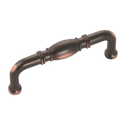 Hickory Hardware Williamsburg Pull Oil-Rubbed Bronze Highlighted - 3 in