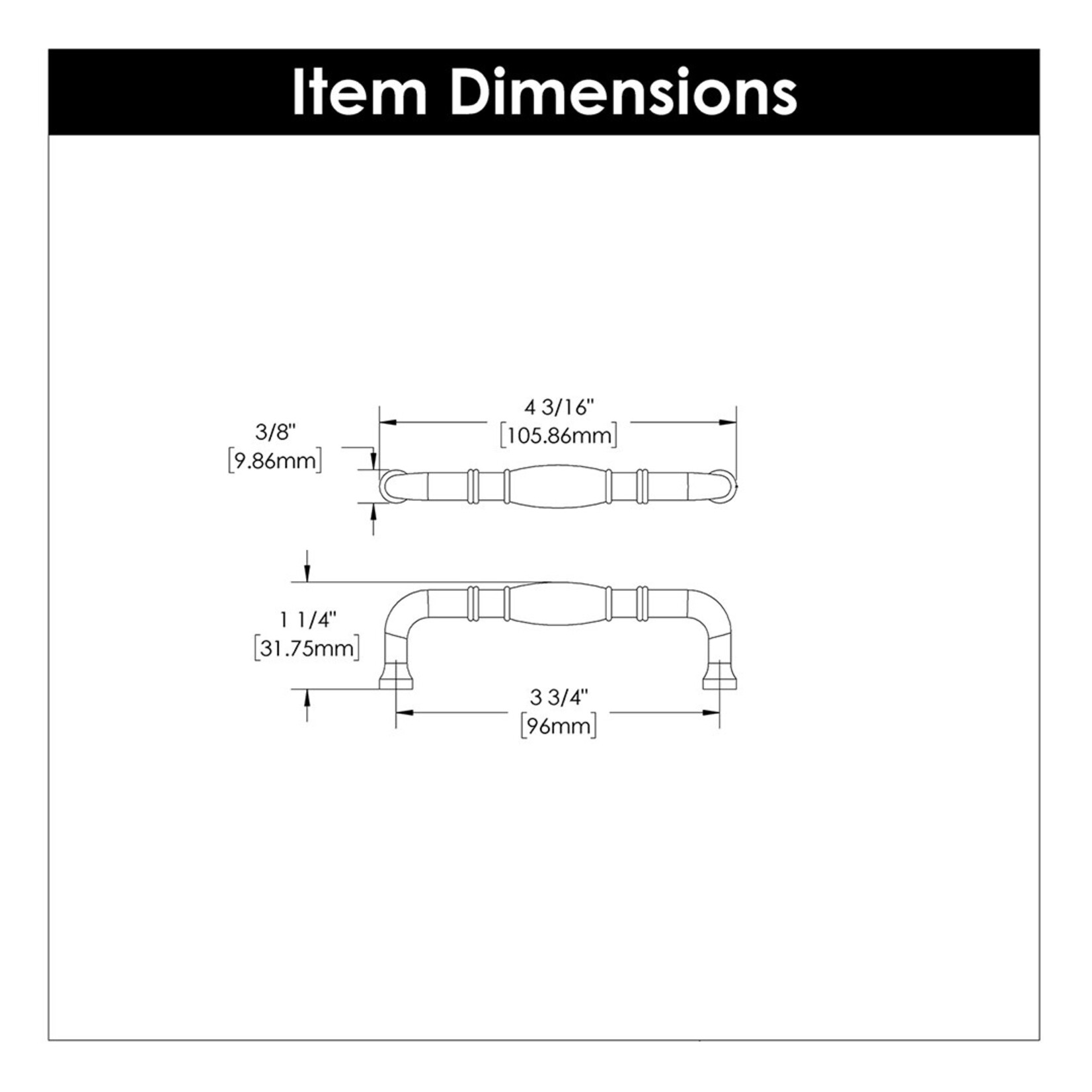 Hickory Hardware Williamsburg Pull