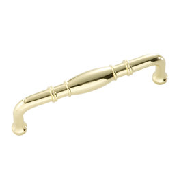 Hickory Hardware Williamsburg Pull Polished Brass - 3 3/4 in