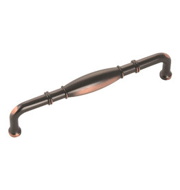 Hickory Hardware Williamsburg Pull Oil-Rubbed Bronze Highlighted - 5 1/16 in