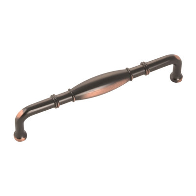 Hickory Hardware Williamsburg Pull Oil-Rubbed Bronze Highlighted - 5 1/16 in