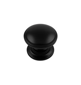 Hickory Hardware Williamsburg Round Knob Matte Black - 1 1/4 in