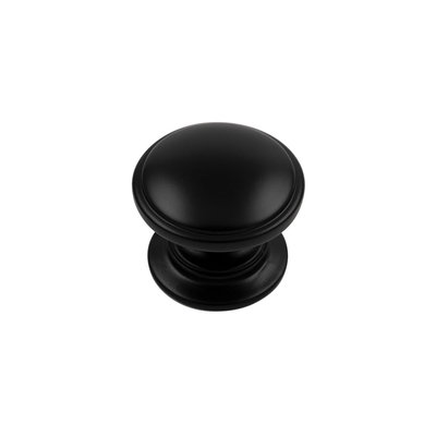 Hickory Hardware Williamsburg Round Knob Matte Black - 1 1/4 in