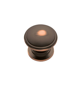 Hickory Hardware Williamsburg Round Knob Oil-Rubbed Bronze Highlighted - 1 1/4 in