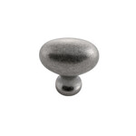 Hickory Hardware Williamsburg Egg Knob Black Nickel Vibed - 1 1/4 in