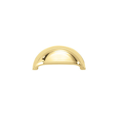 Hickory Hardware Williamsburg Cup Pull Polished Brass - 3 in