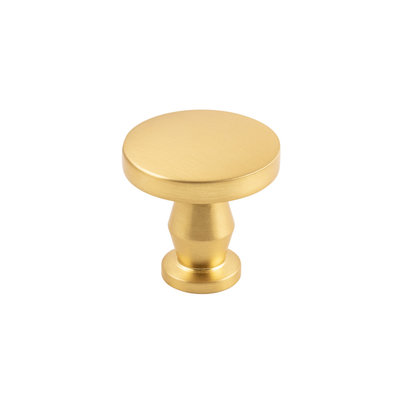 Belwith Keeler Anders Knob Brushed Golden Brass - 1 1/4 in