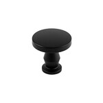 Belwith Keeler Anders Knob Matte Black - 1 1/4 in