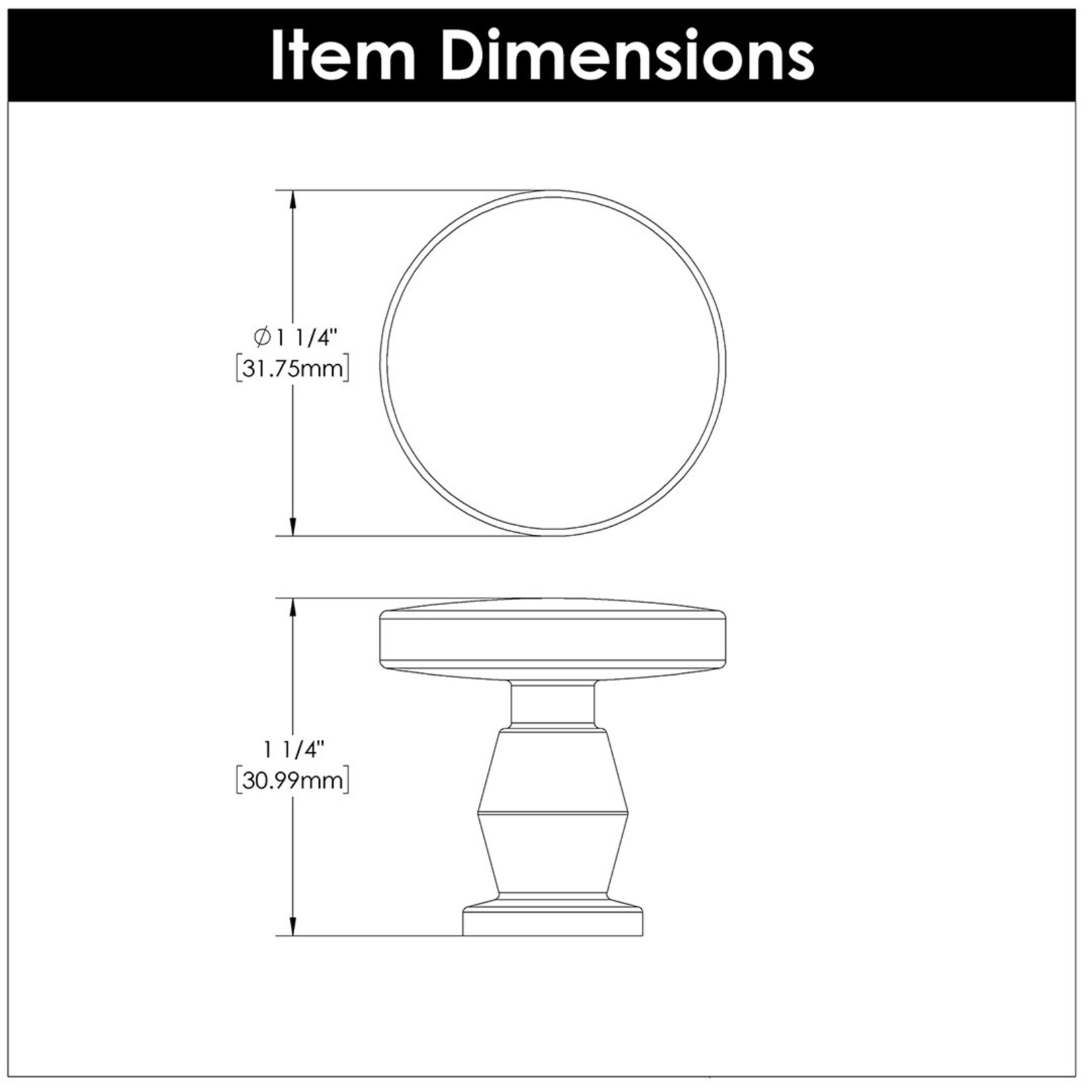 Belwith Keeler Anders Knob