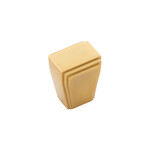 Belwith Keeler Belleclaire Square Knob Brushed Golden Brass - 1 in