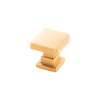 Brighton Knob Brushed Golden Brass - 1 in