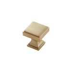 Belwith Keeler Brownstone Square Knob Champagne Bronze - 1 1/8 in