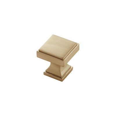 Belwith Keeler Brownstone Square Knob Champagne Bronze - 1 1/8 in