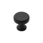 Belwith Keeler Brownstone Round Knob Matte Black - 1 1/4 in