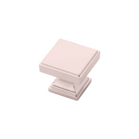 Brownstone Square Knob Polished Nickel - 1 3/8 in