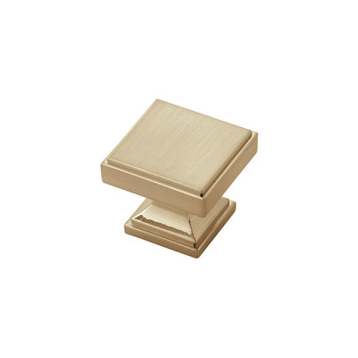 Belwith Keeler Brownstone Square Knob Champagne Bronze - 1 3/8 in