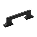 Belwith Keeler Brownstone Pull Matte Black - 3 in & 3 3/4 in