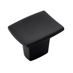 Belwith Keeler Channel Square Knob Matte Black - 1 1/4 in