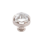Belwith Keeler Chrysalis Knob Polished Nickel with Glass - 1 3/16 in