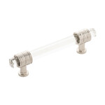 Belwith Keeler Chrysalis Pull Polished Nickel with Glass - 3 3/4 in