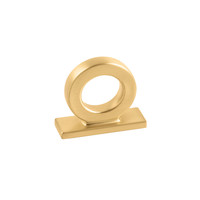 Corsa Knob Brushed Golden Brass - 1 3/4 in