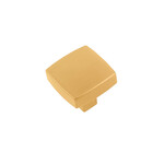 Belwith Keeler Coventry Knob Brushed Golden Brass - 1 1/4 in