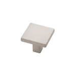 Belwith Keeler Emerge Square Knob Satin Nickel - 1 5/16 in