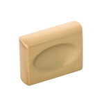 Belwith Keeler Ingot Knob Brushed Golden Brass - 1 3/8 in