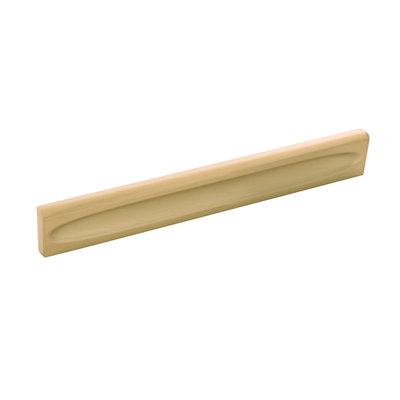 Belwith Keeler Ingot Pull Brushed Golden Brass - 6 5/16 in