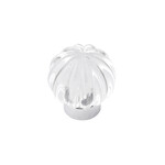 Belwith Keeler Luster Royal Knob Glass with Chrome - 1 1/4 in