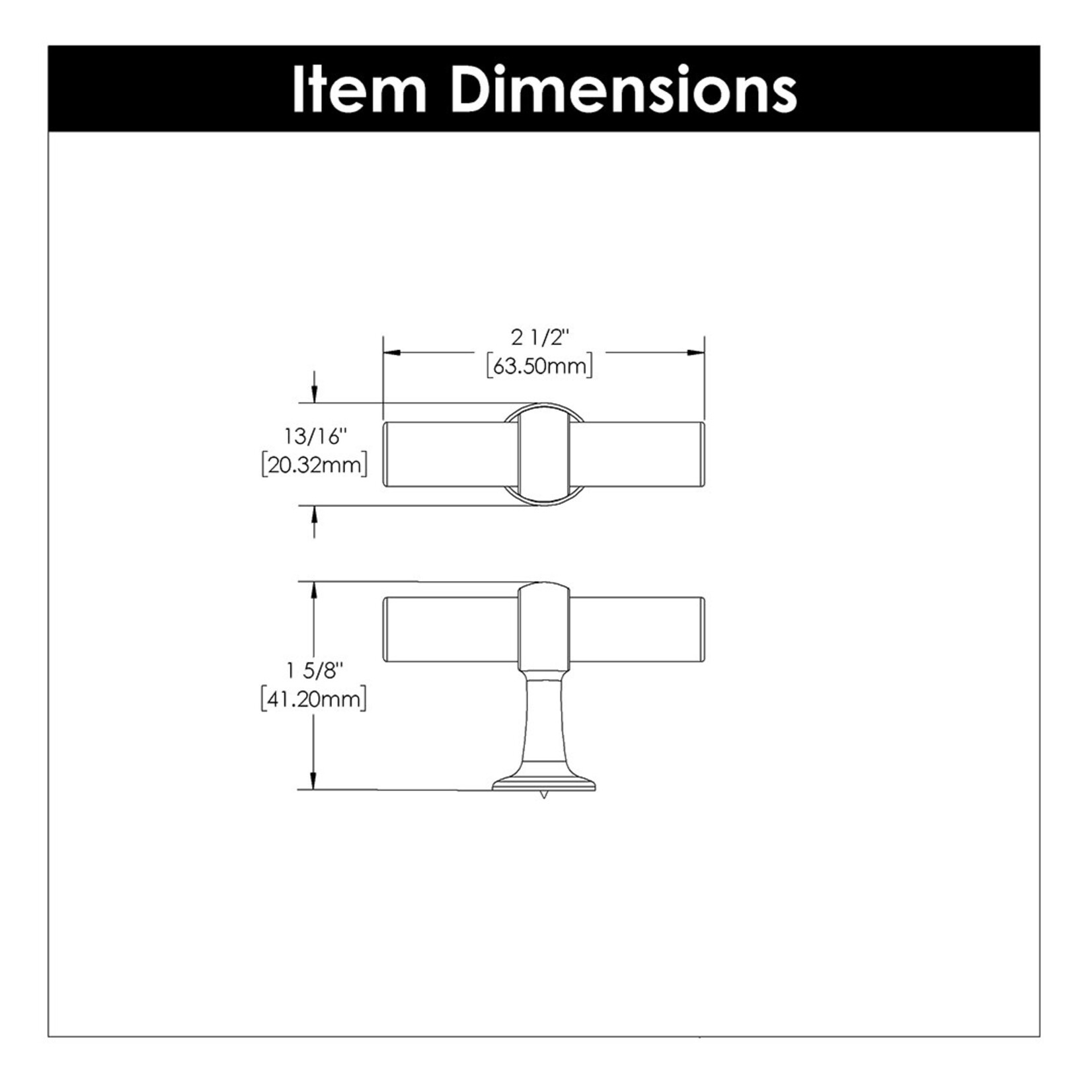 Belwith Keeler Ostia T-Knob