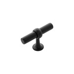 Belwith Keeler Ostia T-Knob Matte Black - 2 1/2 in