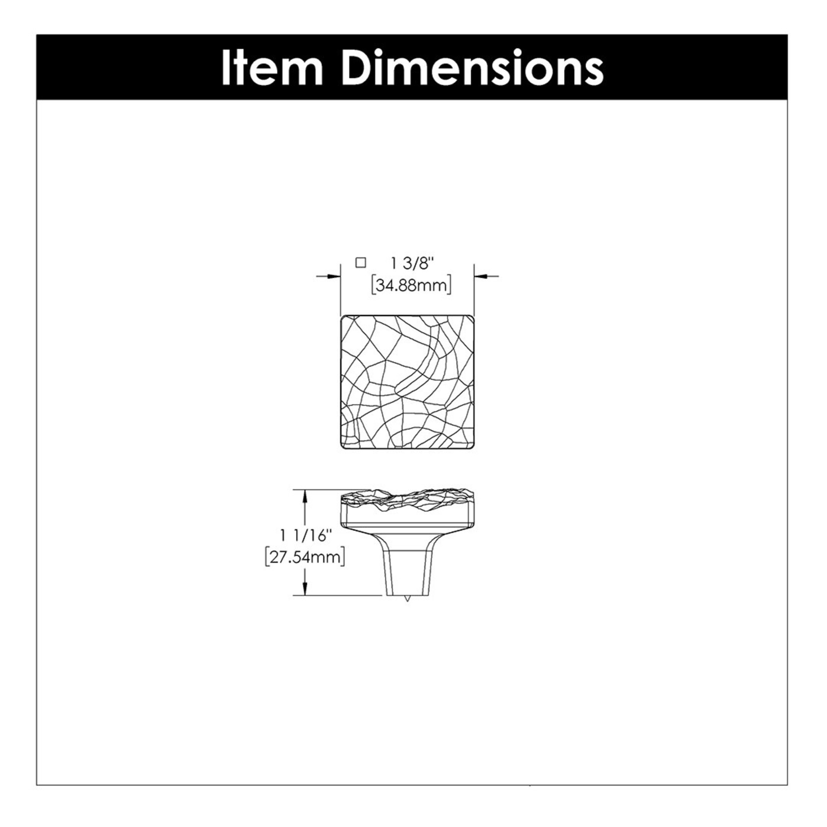 Belwith Keeler Sandrine Knob