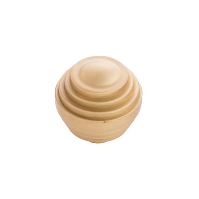 Belwith Keeler Sinclaire Cosmopolitan Knob Brushed Golden Brass - 1 3/8 in