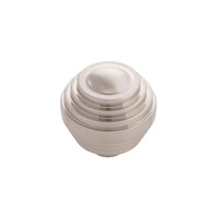 Sinclaire Cosmopolitan Knob Satin Nickel - 1 3/8 in