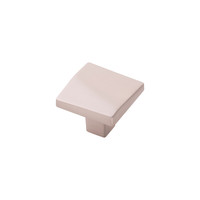 Veer Square Knob Satin Nickel - 1 3/8 in