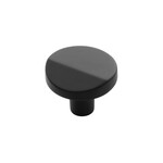 Belwith Keeler Veer Round Knob Matte Black - 1 3/8 in