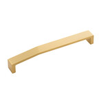 Belwith Keeler Veer Pull Brushed Golden Brass - 7 9/16 in