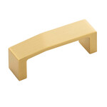 Belwith Keeler Veer Pull Brushed Golden Brass - 3 in