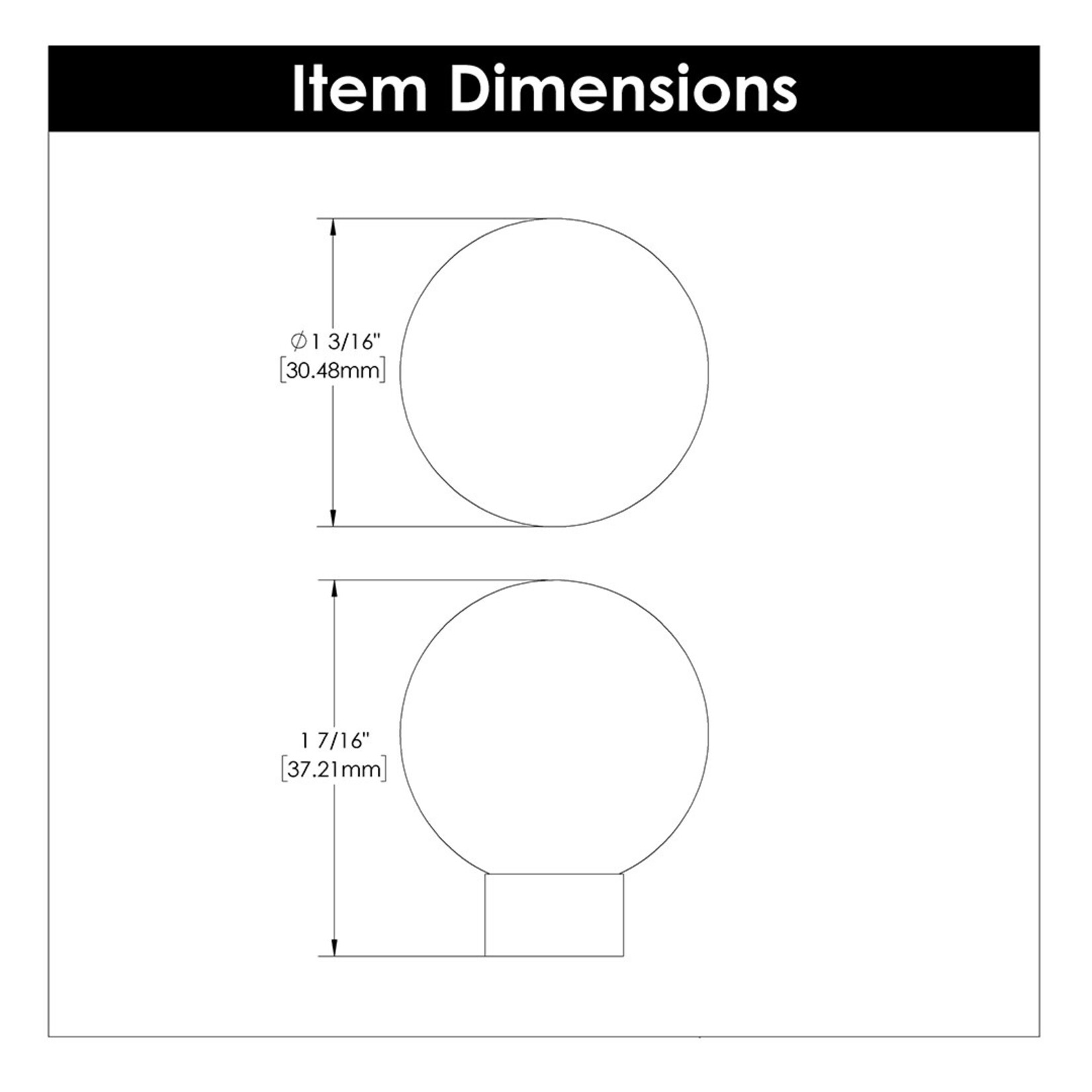 Hickory Hardware Crystal Palace Globe Knob