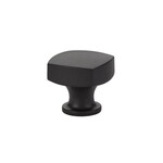 Emtek Freestone Cabinet Knob Flat Black - 1 1/4 in