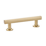 Emtek Freestone Pull Satin Brass - 3 1/2 in