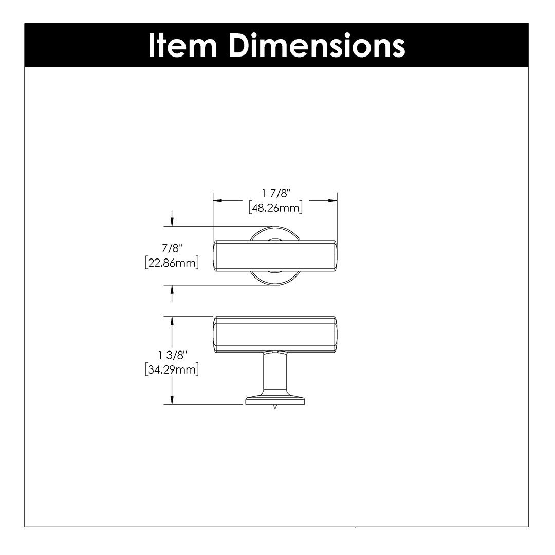 Hickory Hardware Woodward T-Knob