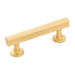 Hickory Hardware Woodward Pull Brushed Golden Brass - 3 in