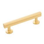 Hickory Hardware Woodward Pull Brushed Golden Brass - 3 3/4 in
