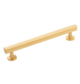 Hickory Hardware Woodward Pull Brushed Golden Brass - 6 5/16 in