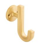 Hickory Hardware Woodward Hook Brushed Golden Brass - 1 1/8 in
