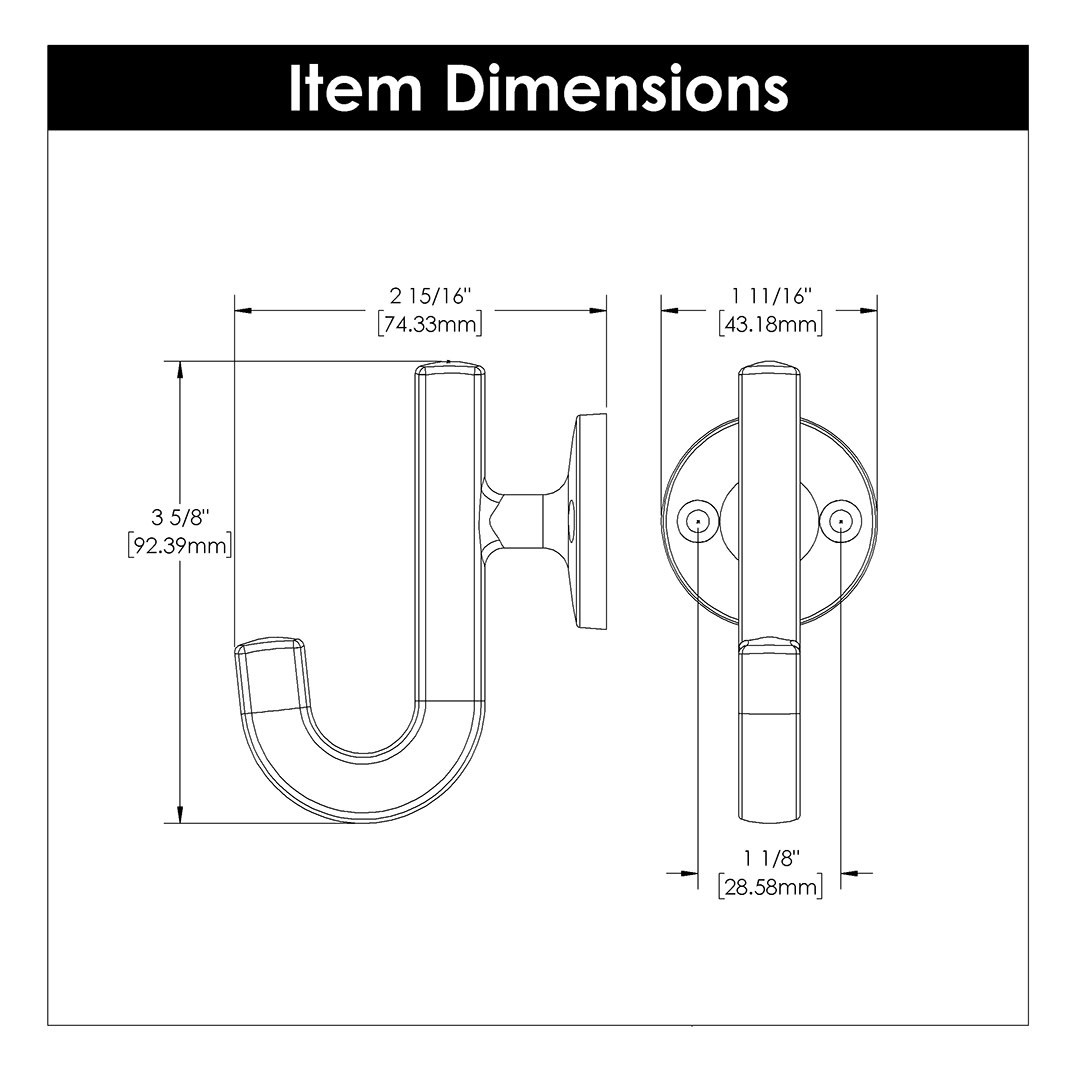 Hickory Hardware Woodward Hook