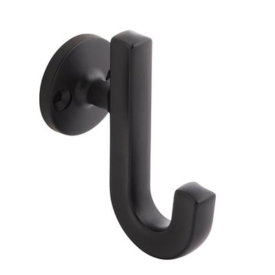 Hickory Hardware Woodward Hook Matte Black - 1 1/8 in